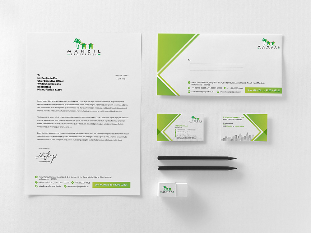 Manzil Properties Stationery